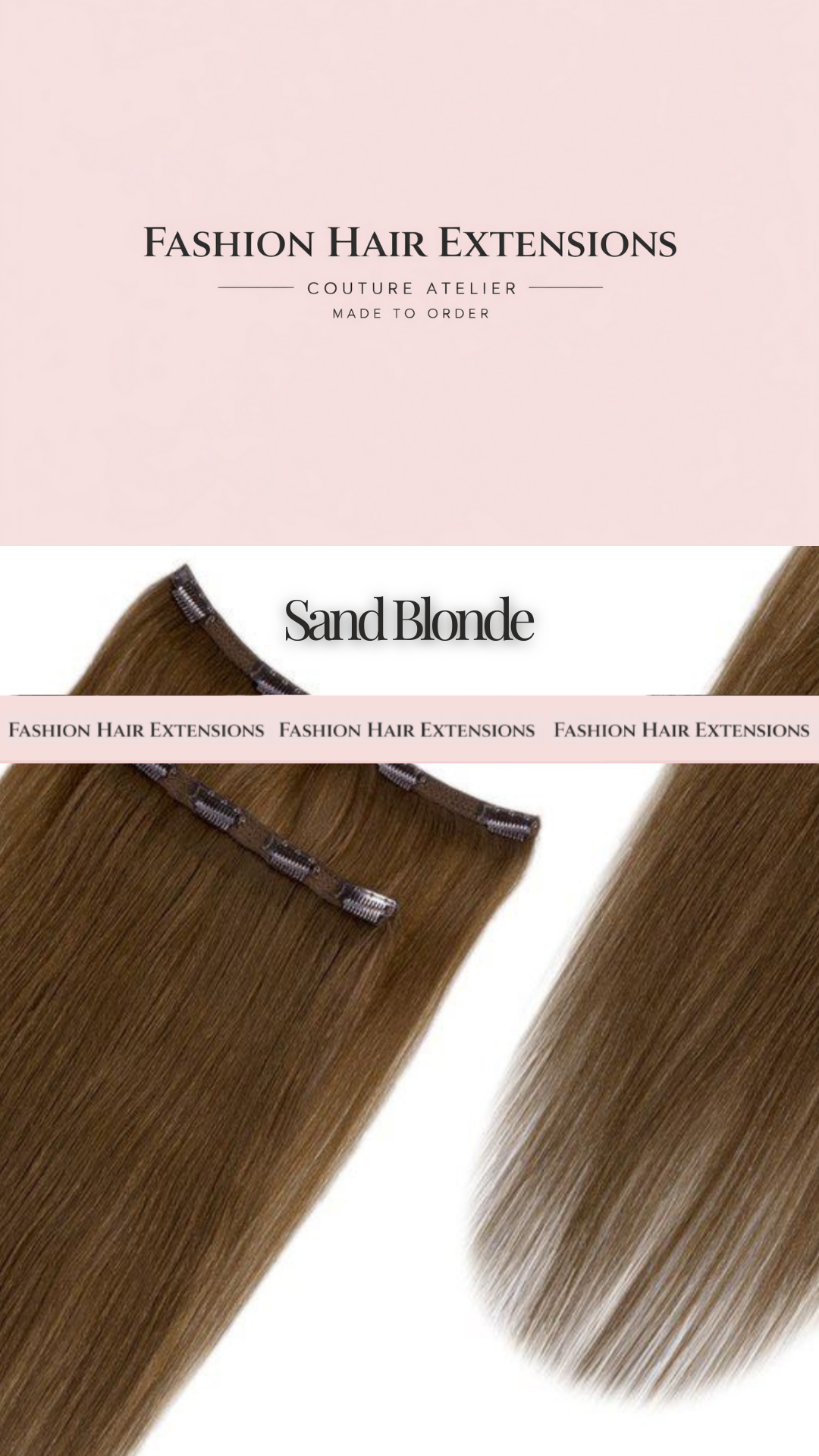 Couture Clip-in Hair Set – 200 g – Sand Blonde