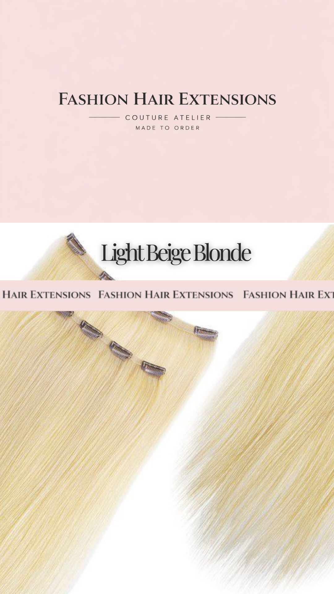 Couture Clip-in Hair Set – 200 g – Light Beige Blonde